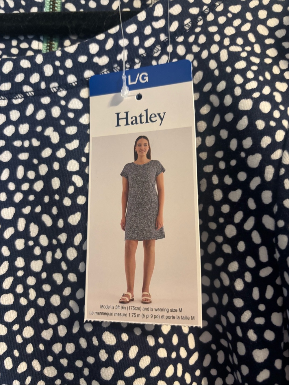Hatley Navy with White Spot Shift Dress